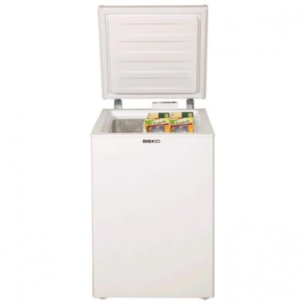 Hs210520 congelatore orizz.,classe a +, 104 lt, bianco  -  beko -