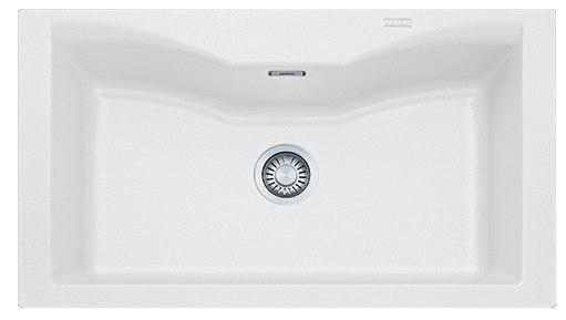 Acg 610-n lavello in fraganite colore bianco 86x50 serie acquario-franke